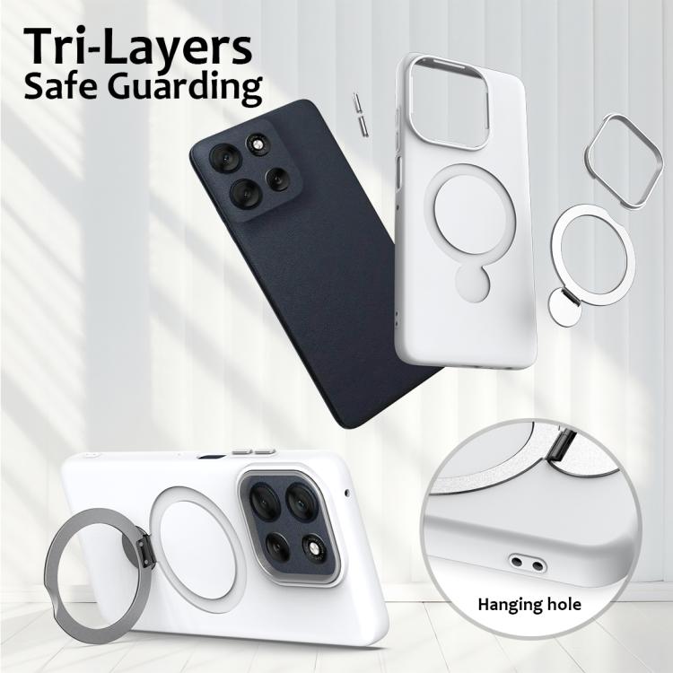 For Motorola Edge 70 5G Gen1.5 Pivot Ring Holder TPU Hybrid PC Phone Case