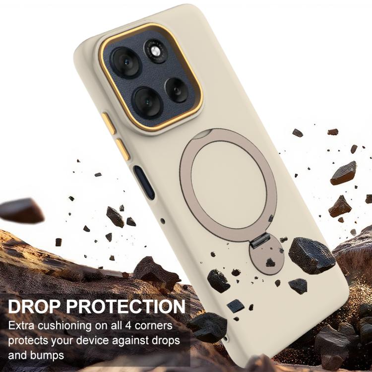 For Motorola Edge 70 5G Gen1.5 Pivot Ring Holder TPU Hybrid PC Phone Case