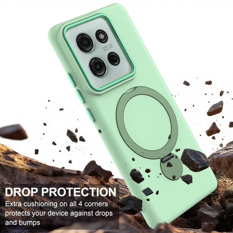 For Motorola Moto G75 5G Gen1.5 Pivot Ring Holder TPU Hybrid PC Phone Case