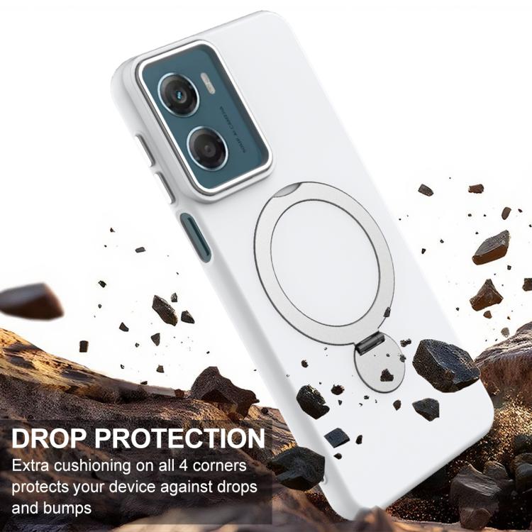For Motorola Moto G06 / G06 Power 4G Gen1.5 Pivot Ring Holder TPU Hybrid PC Phone Case