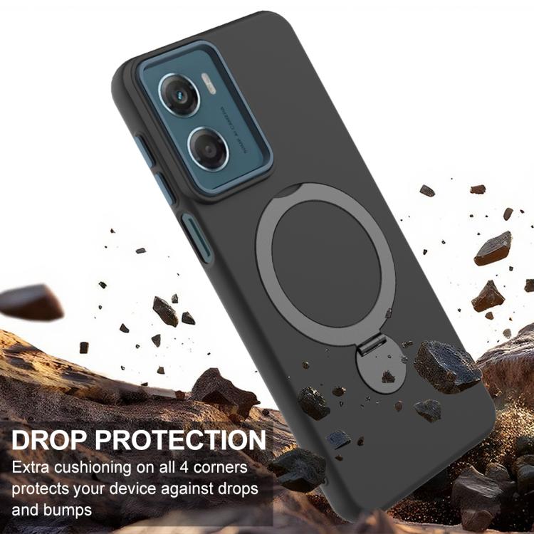 For Motorola Moto G06 / G06 Power 4G Gen1.5 Pivot Ring Holder TPU Hybrid PC Phone Case