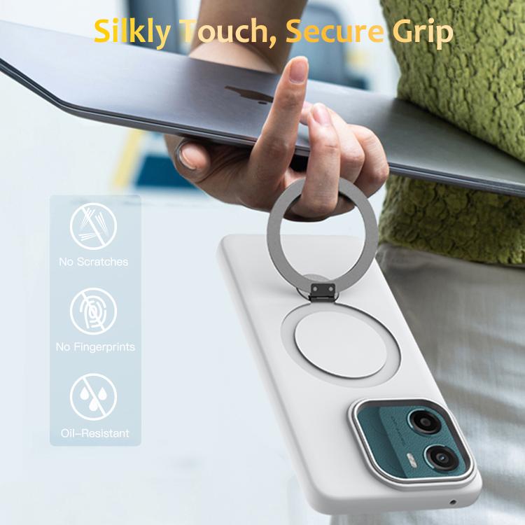 For Motorola Moto G05 / E15 4G Gen1.5 Pivot Ring Holder TPU Hybrid PC Phone Case