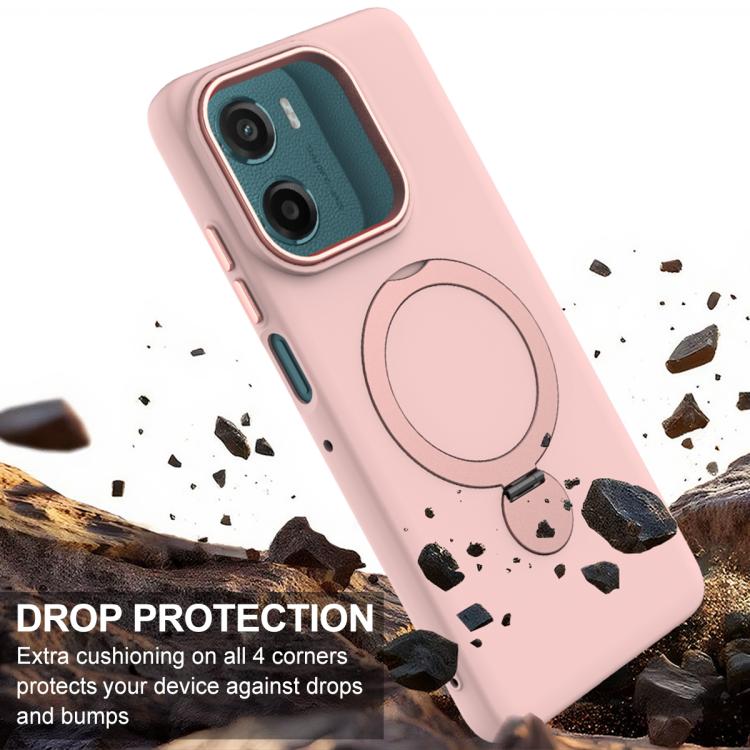 For Motorola Moto G05 / E15 4G Gen1.5 Pivot Ring Holder TPU Hybrid PC Phone Case