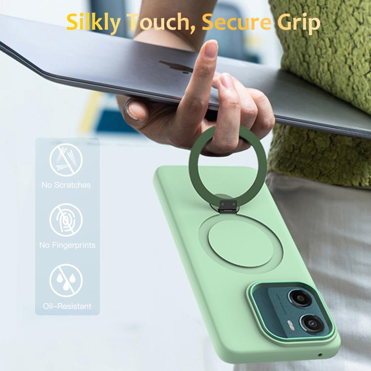For Motorola Moto G05 / E15 4G Gen1.5 Pivot Ring Holder TPU Hybrid PC Phone Case