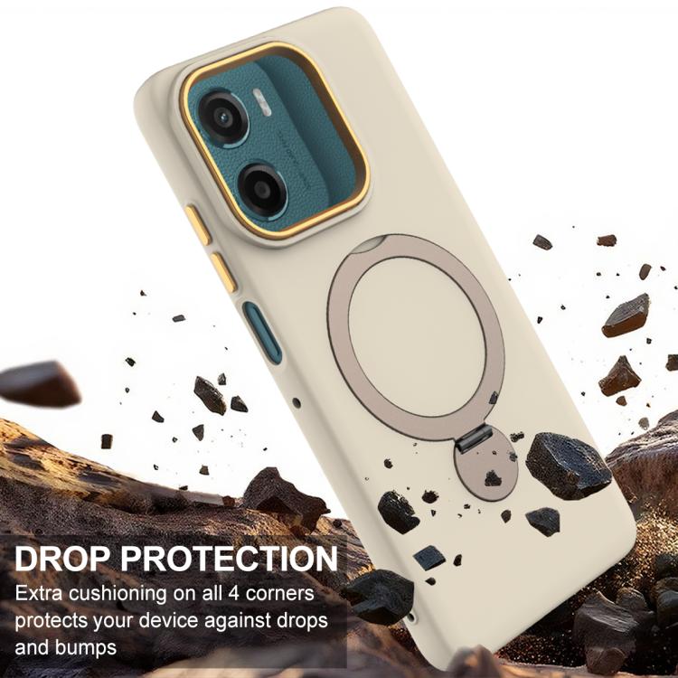 For Motorola Moto G05 / E15 4G Gen1.5 Pivot Ring Holder TPU Hybrid PC Phone Case