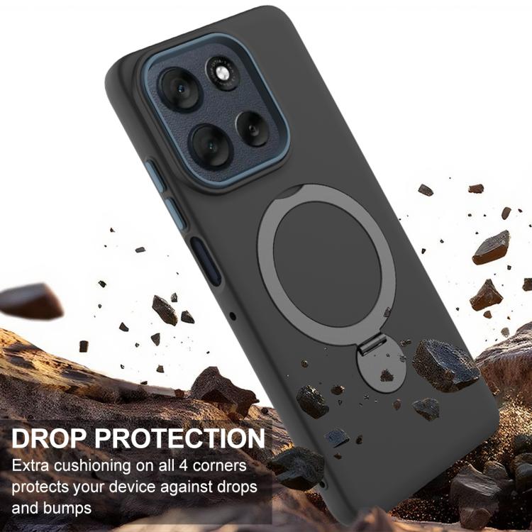 For Motorola G17 Power / G15 Power 4G Gen1.5 Pivot Ring Holder TPU Hybrid PC Phone Case