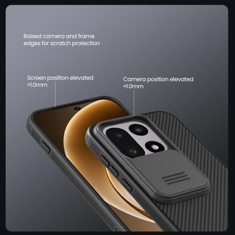 For OnePlus 15 NILLKIN CamShield Pro PC Phone Case - Black