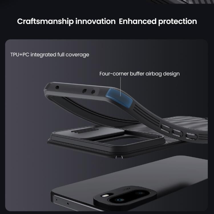 For OnePlus Ace 6 / 6T / 15R NILLKIN CamShield Pro PC Phone Case - Black