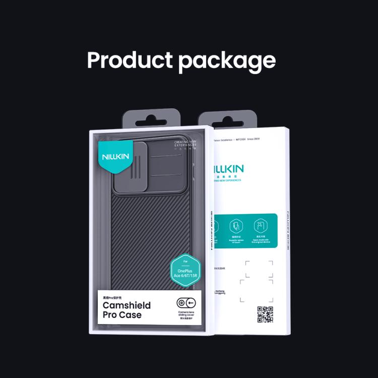 For OnePlus Ace 6 / 6T / 15R NILLKIN CamShield Pro PC Phone Case - Black