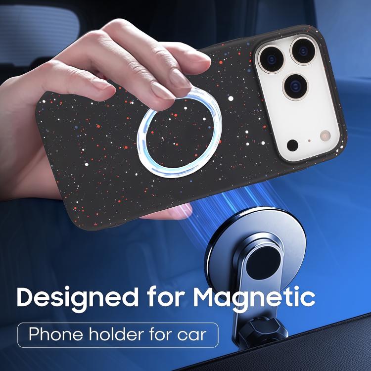 For iPhone 16 Pro Colorful Inkjet Magnetic MagSafe PC Phone Case