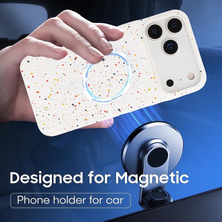 For iPhone 15 Plus Colorful Inkjet Magnetic MagSafe PC Phone Case