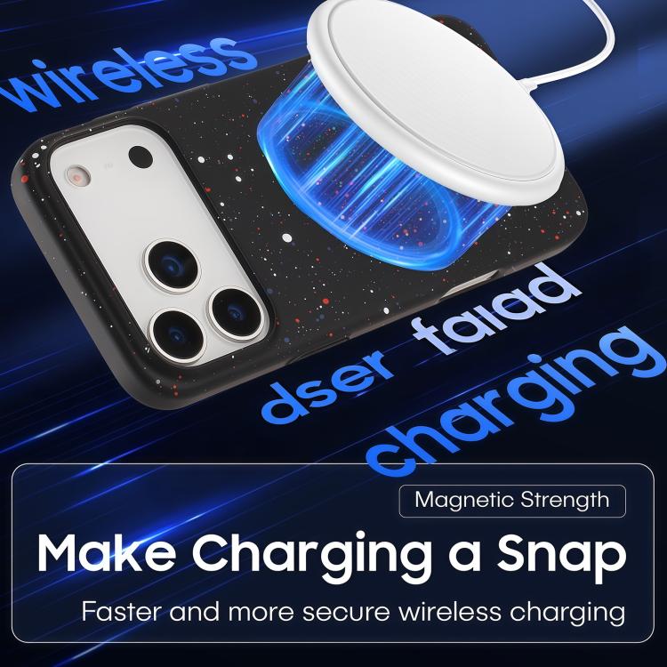 For iPhone 14 / 13 Colorful Inkjet Magnetic MagSafe PC Phone Case