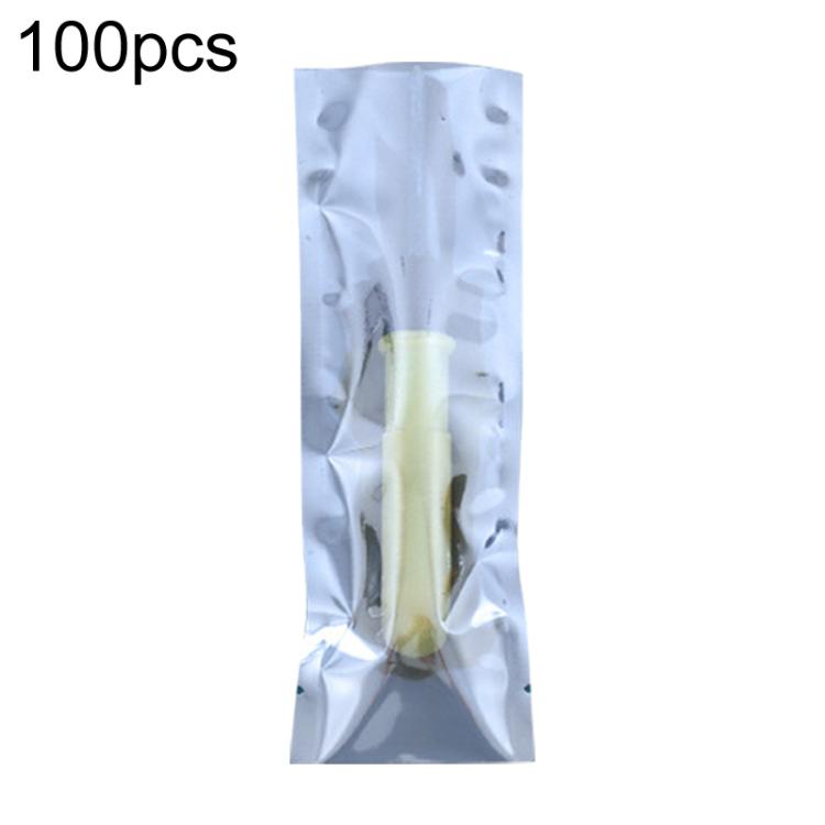 100pcs / Pack 6x18cm 15-wire Anti-static Shielding Open-Top Bag Hard Disk Insulation Bag - Grey