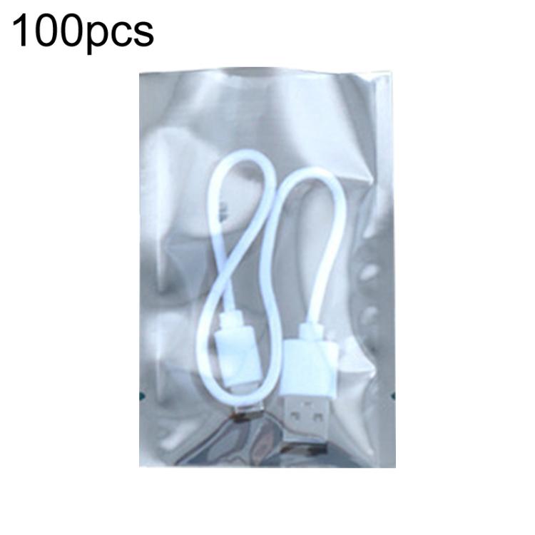 100pcs / Pack 7x11cm 15-wire Anti-static Shielding Open-Top Bag Hard Disk Insulation Bag - Grey