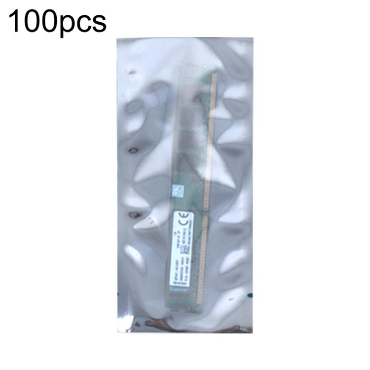 100pcs / Pack 7x16cm 15-wire Anti-static Shielding Open-Top Bag Hard Disk Insulation Bag - Grey
