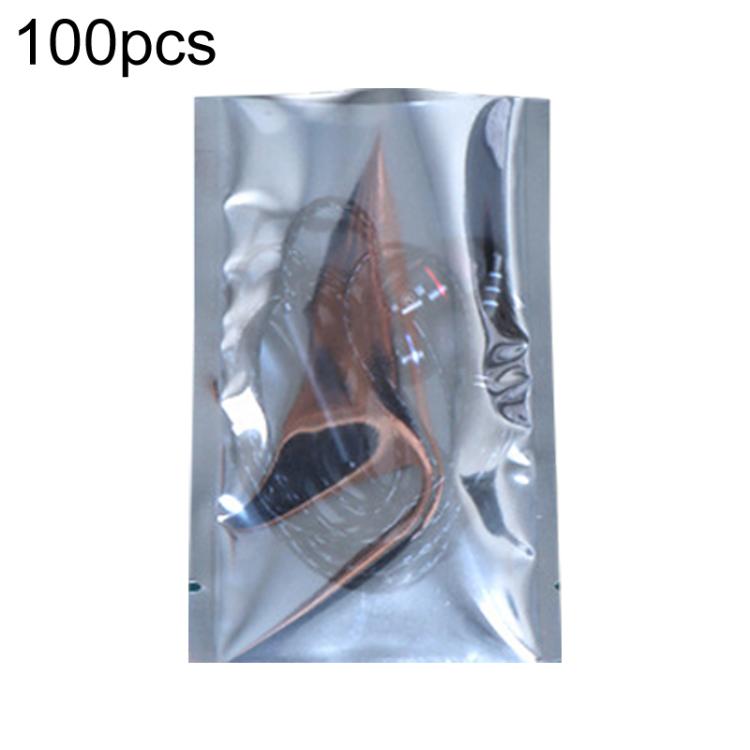100pcs / Pack 8x12cm 15-wire Anti-static Shielding Open-Top Bag Hard Disk Insulation Bag - Grey