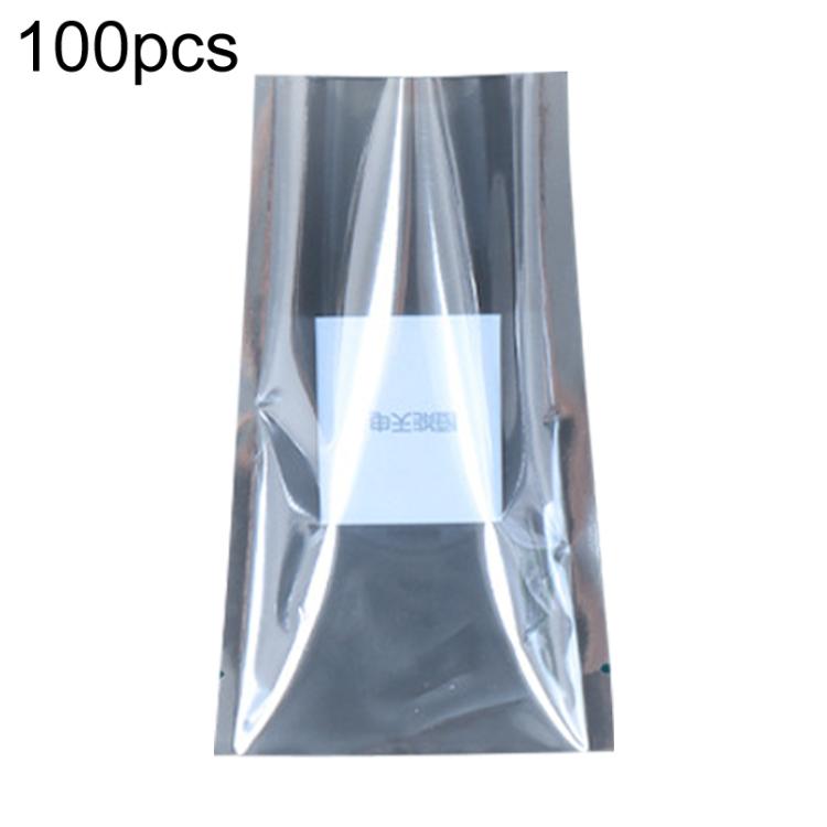 100pcs / Pack 9x15cm 15-wire Anti-static Shielding Open-Top Bag Hard Disk Insulation Bag - Grey