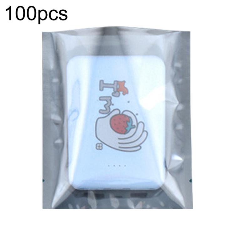 100pcs / Pack 10x12cm 15-wire Anti-static Shielding Open-Top Bag Hard Disk Insulation Bag - Grey
