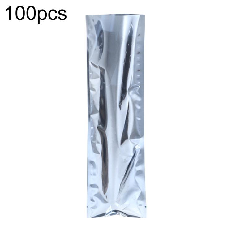 100pcs / Pack 10x33cm 15-wire Anti-static Shielding Open-Top Bag Hard Disk Insulation Bag - Grey