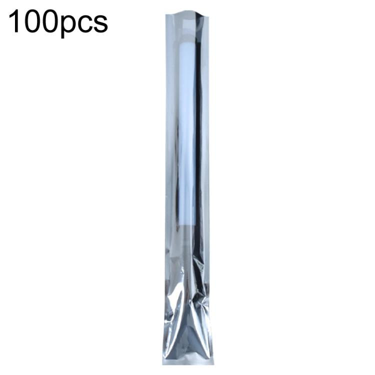 100pcs / Pack 10x66cm 15-wire Anti-static Shielding Open-Top Bag Hard Disk Insulation Bag - Grey