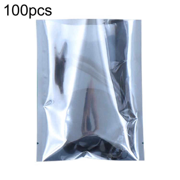 100pcs / Pack 11x15cm 15-wire Anti-static Shielding Open-Top Bag Hard Disk Insulation Bag - Grey