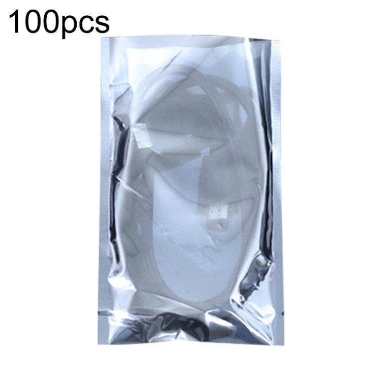 100pcs / Pack 11x18cm 15-wire Anti-static Shielding Open-Top Bag Hard Disk Insulation Bag - Grey