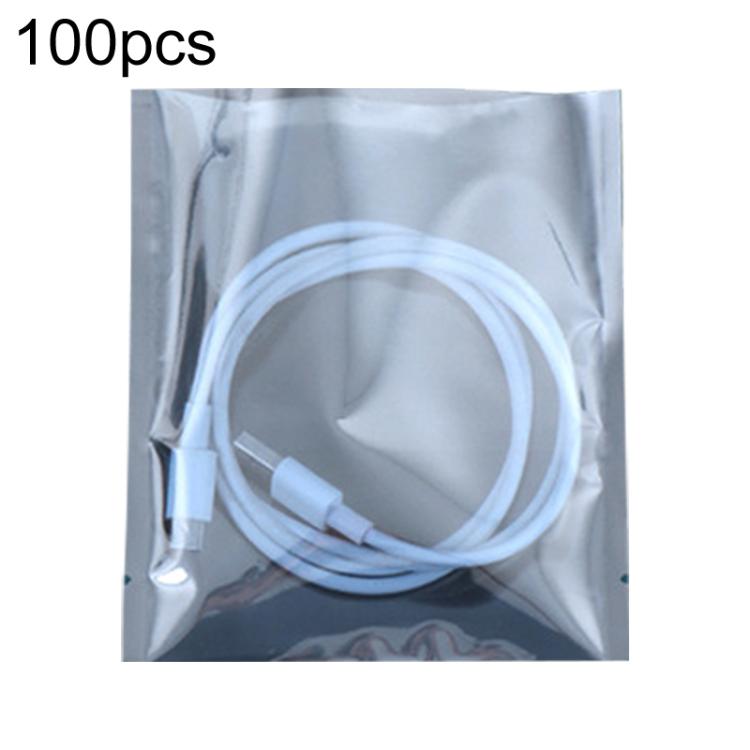 100pcs / Pack 12x14cm 15-wire Anti-static Shielding Open-Top Bag Hard Disk Insulation Bag - Grey