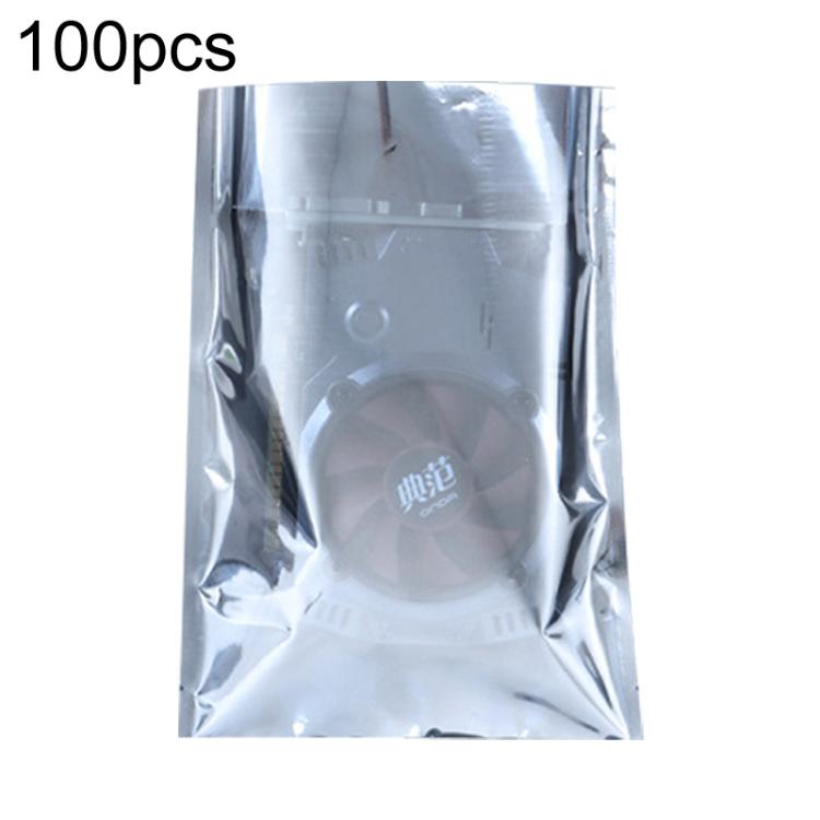 100pcs / Pack 18x26cm 15-wire Anti-static Shielding Open-Top Bag Hard Disk Insulation Bag - Grey
