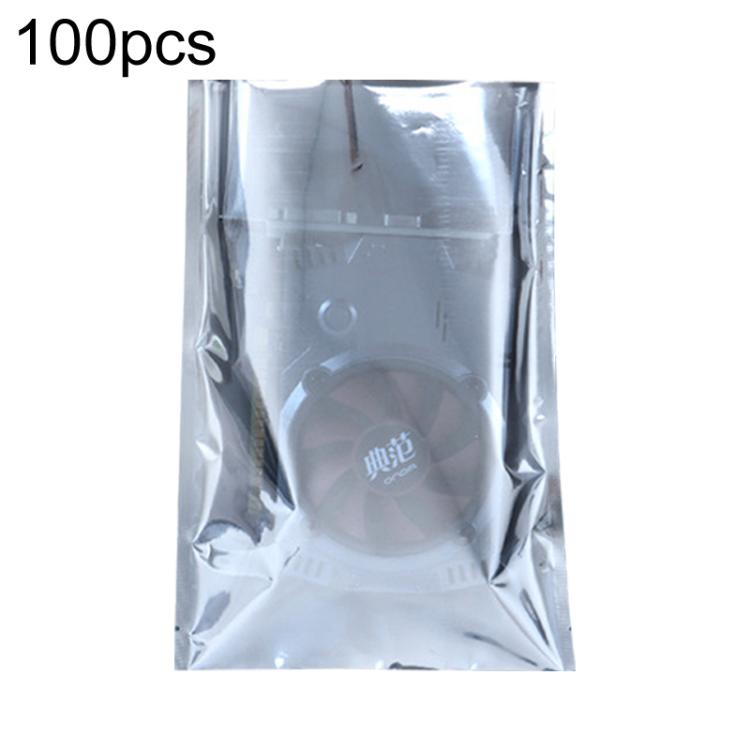 100pcs / Pack 18x28cm 15-wire Anti-static Shielding Open-Top Bag Hard Disk Insulation Bag - Grey