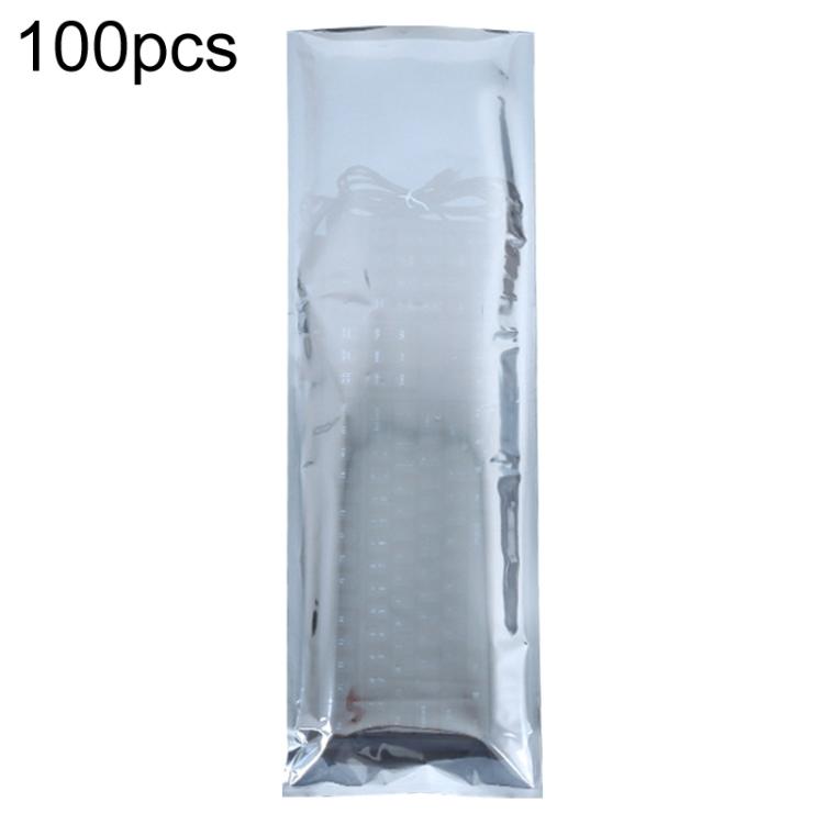 100pcs / Pack 20x66cm 15-wire Anti-static Shielding Open-Top Bag Hard Disk Insulation Bag - Grey