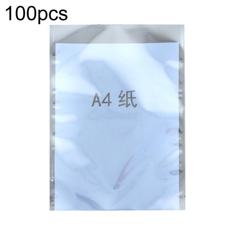 100pcs / Pack 23x33cm 15-wire Anti-static Shielding Open-Top Bag Hard Disk Insulation Bag - Grey