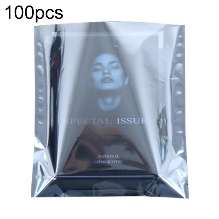 100pcs / Pack 24x27cm 15-wire Anti-static Shielding Open-Top Bag Hard Disk Insulation Bag - Grey