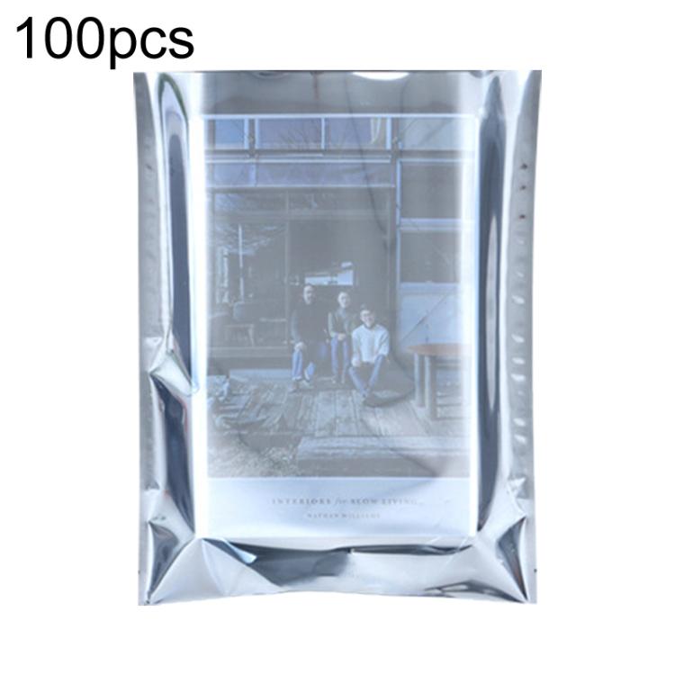 100pcs / Pack 26x35cm 15-wire Anti-static Shielding Open-Top Bag Hard Disk Insulation Bag - Grey