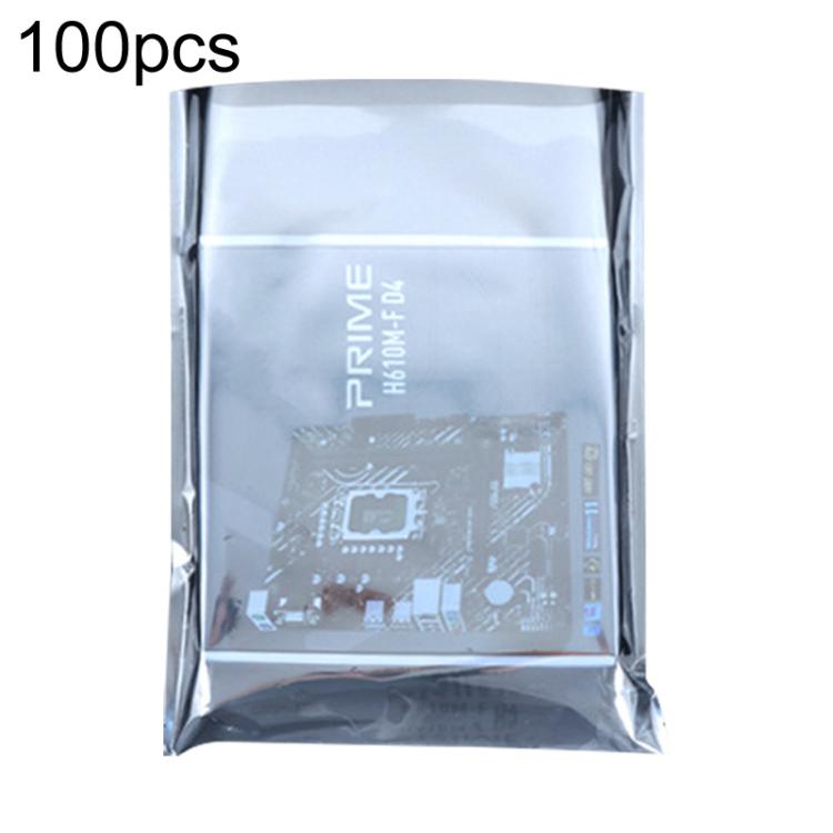 100pcs / Pack 30x40cm 15-wire Anti-static Shielding Open-Top Bag Hard Disk Insulation Bag - Grey