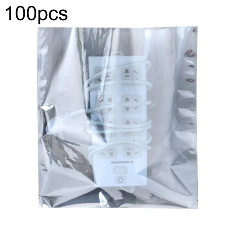 100pcs / Pack 31x35cm 15-wire Anti-static Shielding Open-Top Bag Hard Disk Insulation Bag - Grey