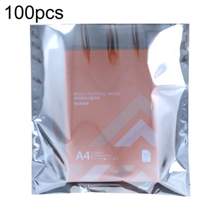 100pcs / Pack 38x40cm 15-wire Anti-static Shielding Open-Top Bag Hard Disk Insulation Bag - Grey