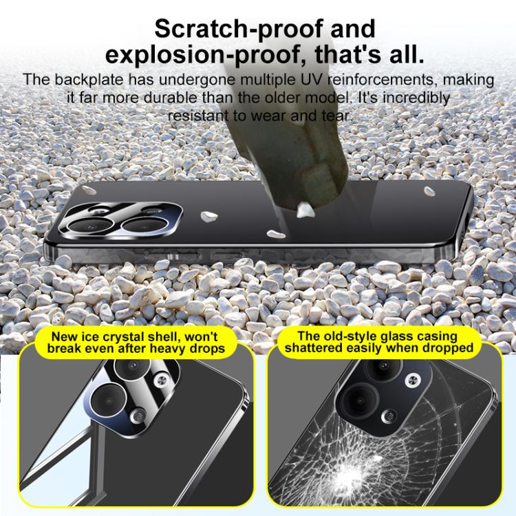 For OPPO Reno9 Electroplating Ice Crystal Airbag Full Coverage Shockproof Phone Case