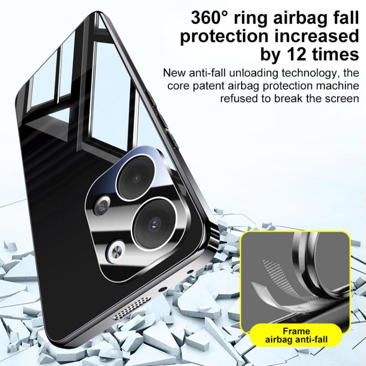 For OPPO Reno9 Electroplating Ice Crystal Airbag Full Coverage Shockproof Phone Case