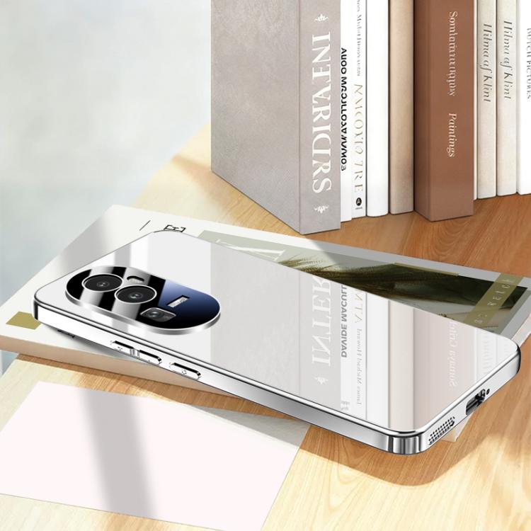 For OPPO Reno10 Global  Electroplating Ice Crystal Airbag Full Coverage Shockproof Phone Case