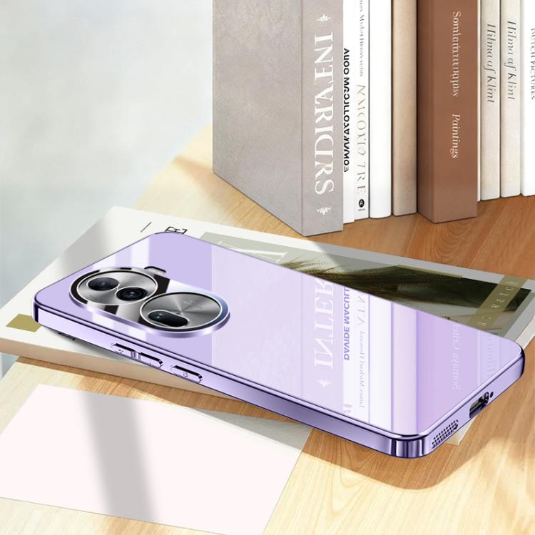 For OPPO Reno11 Global  Electroplating Ice Crystal Airbag Full Coverage Shockproof Phone Case