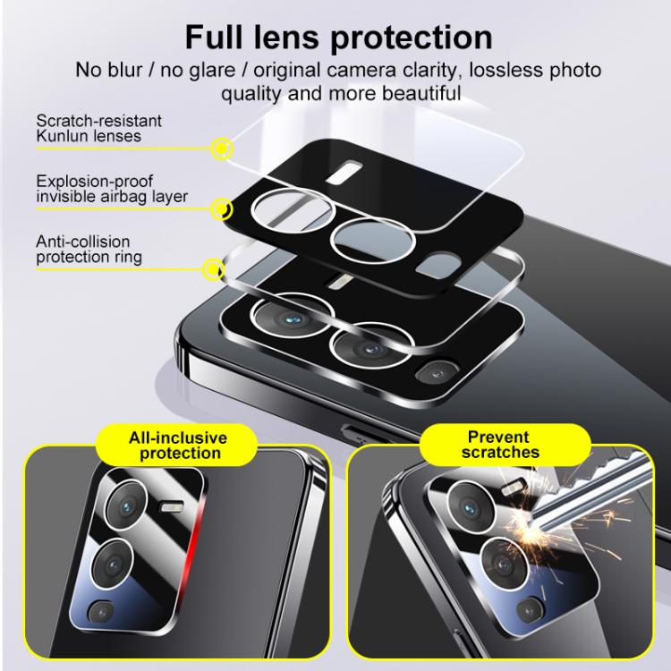 For vivo S15 Electroplating Ice Crystal Airbag Full Coverage Shockproof Phone Case