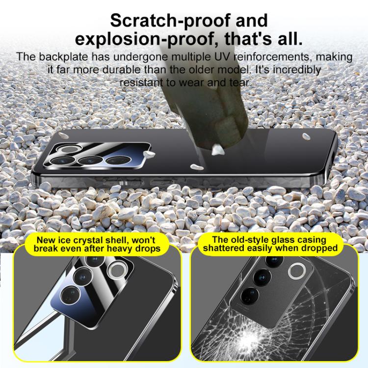 For vivo S16 Electroplating Ice Crystal Airbag Full Coverage Shockproof Phone Case