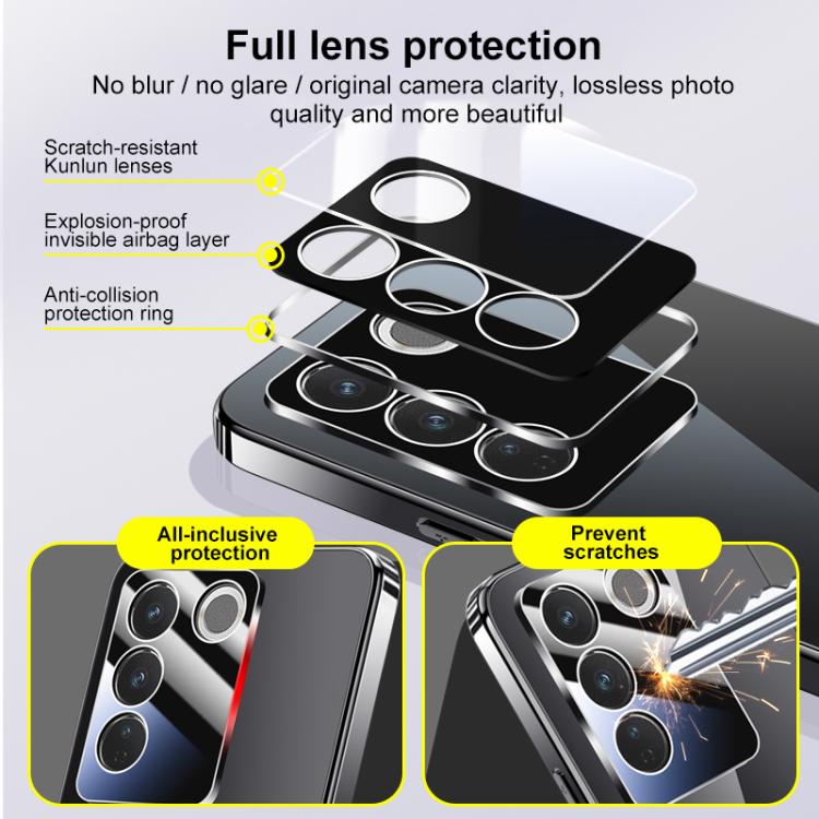 For vivo S16 Electroplating Ice Crystal Airbag Full Coverage Shockproof Phone Case