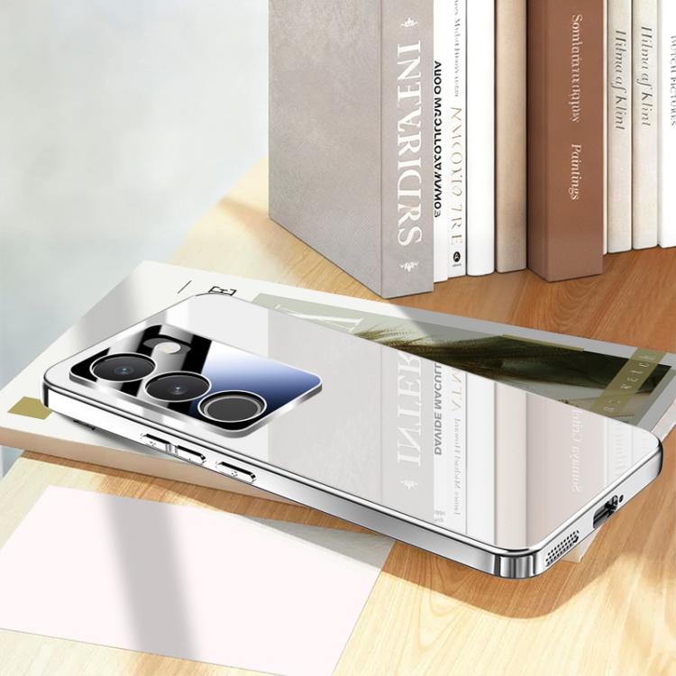 For vivo S17 Electroplating Ice Crystal Airbag Full Coverage Shockproof Phone Case