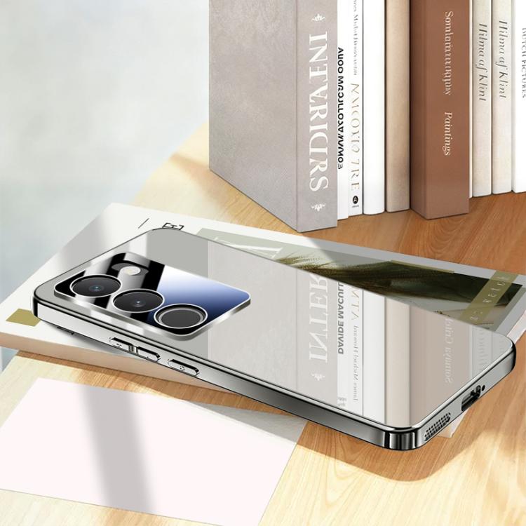 For vivo S17 Electroplating Ice Crystal Airbag Full Coverage Shockproof Phone Case