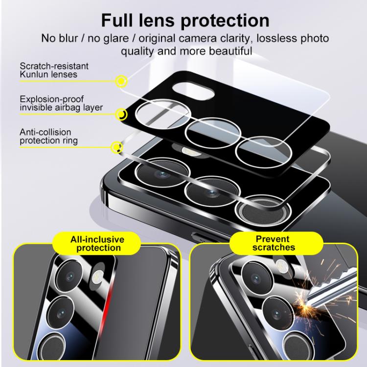 For vivo S17 Electroplating Ice Crystal Airbag Full Coverage Shockproof Phone Case
