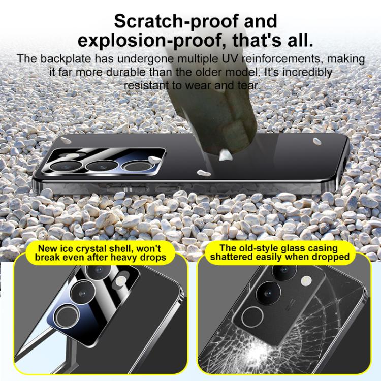 For vivo S17 Electroplating Ice Crystal Airbag Full Coverage Shockproof Phone Case