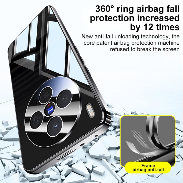 For vivo X300 Electroplating Ice Crystal Airbag Full Coverage Shockproof Phone Case