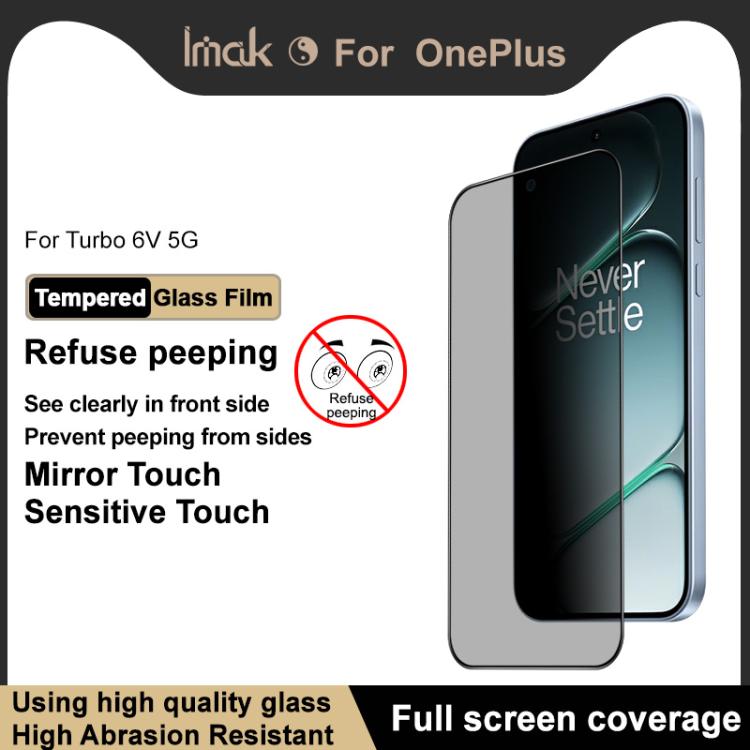For OnePlus Turbo 6V imak HD Full Screen Privacy Tempered Glass Protective Film