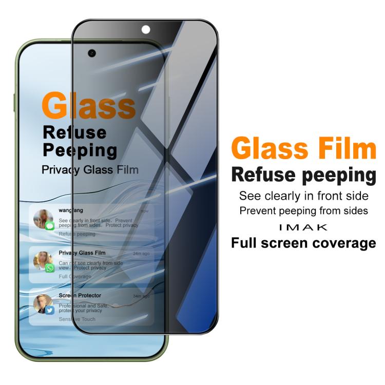 For OnePlus 15T imak HD Full Screen Privacy Tempered Glass Protective Film